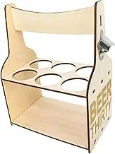 Elegant Wine Storage Rack Beer Carrier Handle Wooden Wine Shelf Easy Install Display St