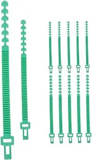 Kisangel Reusable Tree Stake Straps 12 Pack Ties Garden Plant Straps Strong Support Bands for Shrubs