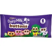 Cadbury Dairy Milk Buttons Pack of 6