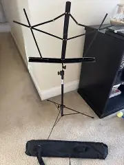 On-Stage Compact Folding Music Stand Purple SM7122BB With Bag