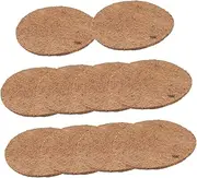 Milisten 10Pcs Bird Egg Pads Natural Palm Nesting Mats for Pigeons Breathable and Moisture for Hatching Pet Supplies for Birds Hamsters and Animals