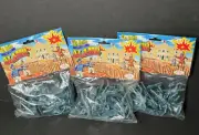 CTS Alamo Mexican Infantry 3 Bags 1st and 2nd series figures 54MM Steel Blue
