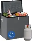 SMAD Gas Fridge Freezer 3 Way Fridge Freezer 12V/240V/Propane LPG for Campervan