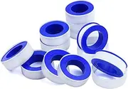 Leanockesa 12 Rolls Teflon Tape,1/2 Inch(W) X 394 Inches(L), PTFE Pipe Sealant Tape,Thread Seal Plumbers Tapes Pipe White Seal Tape,Stop Leaks Plumbing Tape for Pipe., sld-12