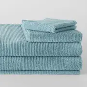 Sheridan Living Textures Towel Collection in Misty Teal Green Size: Bath Sheet Material: Cotton @Sheridan Rewards