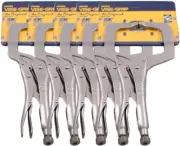 IRWIN Vise Grip 11R 11" C Clamp Locking Regular Tip Easy Release Pliers (5 PACK)