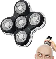 5 Blade Replacement Shaver heads compatible with Skull Shaver for Pitbull Gold PRO/Pitbull Platinum Pro Shaver Heads