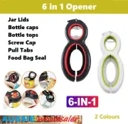 AU opener 6 in 1 Manual Bottle Can Cap Lid Twist Off Kitchen Gadget Tool