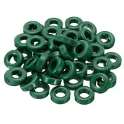 50Pcs Ferrite Toroid Core, Toroid Core 0.8"ODx0.4"IDx0.3"H Ferrite Rings, Green