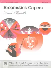 Broomstick Capers Late Elementary Piano Solo Sheet Music 1997 Dennis Alexander