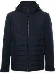 [Paul & Shark] hooded quilted jacket XXXL Blue