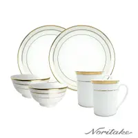 在飛比找PChome24h購物優惠-【Noritake】花舞春風金邊-經典碗盤6件組2人組(麵碗