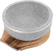 Amosfun Korean Pot Induction Cooktop Pot 800ml Dolsot Bowl Household Bibimbap Bowl