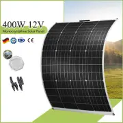 12V 400W Flexible Solar Panel Mono Caravan Camping Boat Home Charging Battery AU