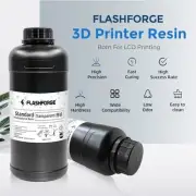 Pack Of 2 Flashforge Standard Photopolymer 3D Printer Rapid Resin Transparent