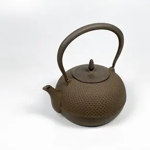 南部池永 梔子 鐵壺1.2L 茶色 日本鑄鐵壺南部鐵器 鐵瓶 鑄鐵茶壺 鐵壺 煮水 泡茶 茶具 福介商店