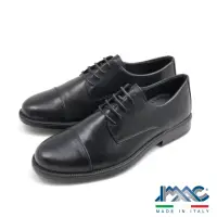 在飛比找momo購物網優惠-【IMAC】義大利原廠真皮橫飾綁帶德比鞋 黑色(450110