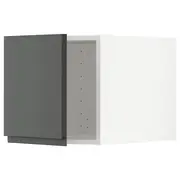 METOD top cabinet, white/Voxtorp dark grey, 40x60x40 cm