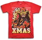 Randy Savage Macho Man Xmas WWE Official Mens Red T-Shirt