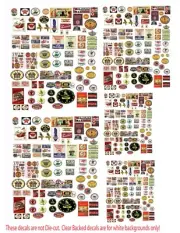 1: 24 1:32 1:43 VINTAGE GAS STATION DECALS FOR DIECAST & MODEL CARS & DIORAMAS
