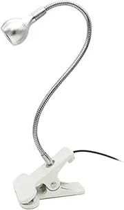 3W 395NM Nail Glue Curing Lamp Portable LEDs Desk Light Flexible Goose Neck Ultraviolet Lamp with Clamp & Switch for Nail Glue Curing Silver
