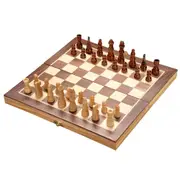 Smart Brain French Cut Chess 2-Players Kids/Family Wooden Board Game Set 30cm 6+