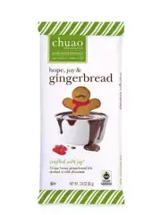 Chuao Chocolatier Bar Hope Joy N Gingerbread 2.8 Oz Pack Of 4