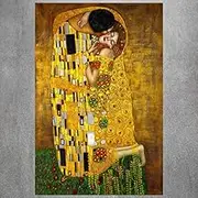 WEIYP 5D Diamond Painting Kits for Adults Full Drill The Free Hummingbird Embroidery Rhinestone Painting Full Drill Paint with Diamond for Home Wall Deco-Gustav Klimt De Kus(13.7X21.7inch/35X55cm)
