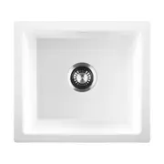 Welba Kitchen Sink 38x38cm Granite Stone Sink Laundry Basin Single Bowl White