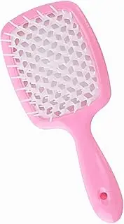 Detangler Hairbrush ，Massage Curl Comb，Detangling Hair Brush for Women, Girls and Kids for Wet, Dry，Fine, Curly, Thick and Long Hair (PINK/WHITE)
