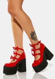[Current Mood] Seeing Red Platform Mary Janes