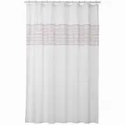 Sonoma Carnivale Embroidered Stitched Fabric Shower Curtain Bath