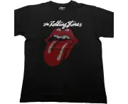 The Rolling Stones | Official Band T-Shirt | Logo & Tongue (Diamante)