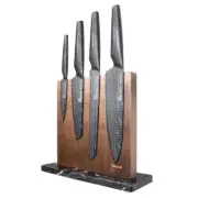 Baccarat iD3 Samurai 5 Piece Ona Knife Block Set Black