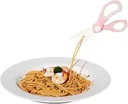 Portable Ceramic Baby Food Scissors Shears with Cover and Travel Case,Ceramics Shear Drop-Resistance Baby Safety Kids Food Feeding Accessories Scissors Tableware Household Tool (Pink)