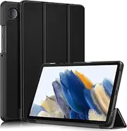 USTIYA Case for Samsung Galaxy Tab A9 X115 8.7 inch Cover Protective Table Lightweight Shell Stand (Black)