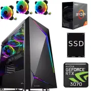 Gaming PC, AMD Ryzen 5 3600 RTX 3070 8GB 1TB SSD 16GB DDR4 3200MHz Gaming Comput