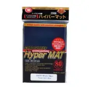 KMC 80 card sleeves deck protectors - Hyper Matte Blue (New Design) - 001539
