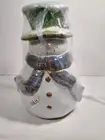 St. Nicholas Square Forest Friends Stoneware Cookie Jar Snowman Christmas new