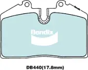 Bendix Rear General CT Brake Pads for Porsche 911 993 3.6L PETROL M64.21/22 1995