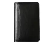 Note Book Loose-leaf Storage Bag Design Zipper Spiral Bound A6 Writing Journal Notebook Office Supplies -Black