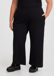 [TS] Taking Shape Petite Ponte Harper Wide Leg Pant Size 10 in Black - Plus Size Women's Clothing Black