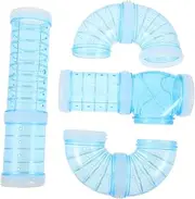 1Set Hamster Maze Tunnel DIY Tube for Pets Durable Connector for Hamsters Gerbils Mice Reinforced Tunnel Design for Easy Access and Fun Exploration