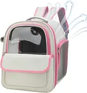 Cat Backpack - Bubble Pet Carrier Backpack, Ventilated Cat Hiking Bag | Comfortable Pet Backpack for Small Dogs, Cats and Puppies, Stylish Air Cushion Carrier for Travel (12.99 x 9.84 x 1