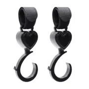 2 Pack Hook Bag Hook Bike Hooks 360Degree Rotating Pram Hook