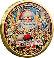 Christmas Coin - Lightweight Santa Snowman Coin | Durable Christmas Commemorative Coin, Collectible Coin, Stocking Keepsake