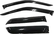 YW AUTO Out Channel Ventvisor/Window Deflectors/Window Visor | Fits 2002-2006 Honda CR-V, 4 pcs.