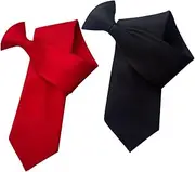 [WOFASHPURET] 2pcs Button Tie Stylish Necktie Clip-on Necktie for Men Party Men Necktie Mens Clip-on Tie Delicate Necktie Suit Accessories Suit Necktie Classic Clothes Neckties Button Necktie