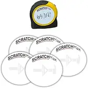 SCRATCHMax Erasable Tape Measure Note Pad (5 Pack) Measuring Tape Sticker | Tape Measure Sticker | Write on Tape Measure Sticker | Tape Measure Notepad | Tape Measure Scratch Pad | Erasable Note Pad