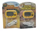 (2) Pack Zoo Med Reptile Terrarium Digital Reptile Thermometers NEW/NO BATTERY